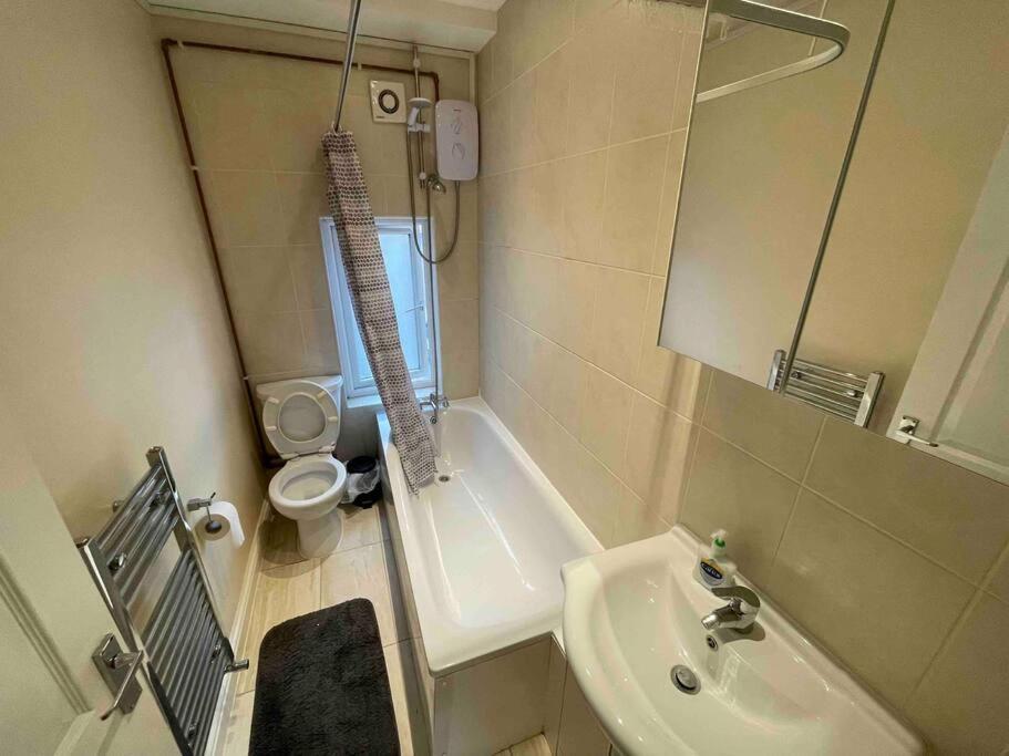 Comfortable 1 Bedroom And Double Sofa Bed Flat London Kültér fotó